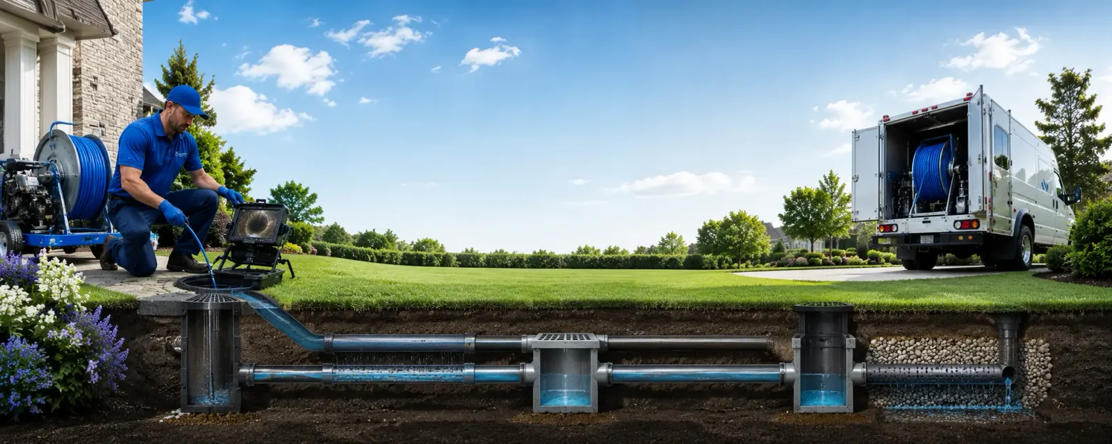 Outdoor drain cleaning information for Highland, KS